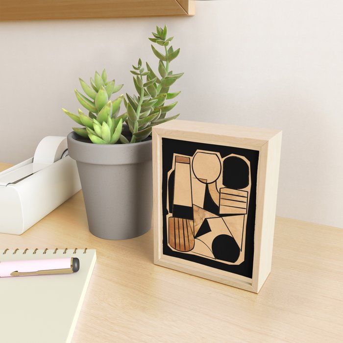 Abstract Line Shapes 9 Mini Art Print Gallery Image 2