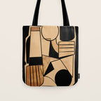 Abstract Line Shapes 9 Tote Bag Gallery Image 1