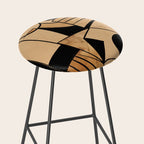 Abstract Line Shapes 9 Stool Gallery Image 2