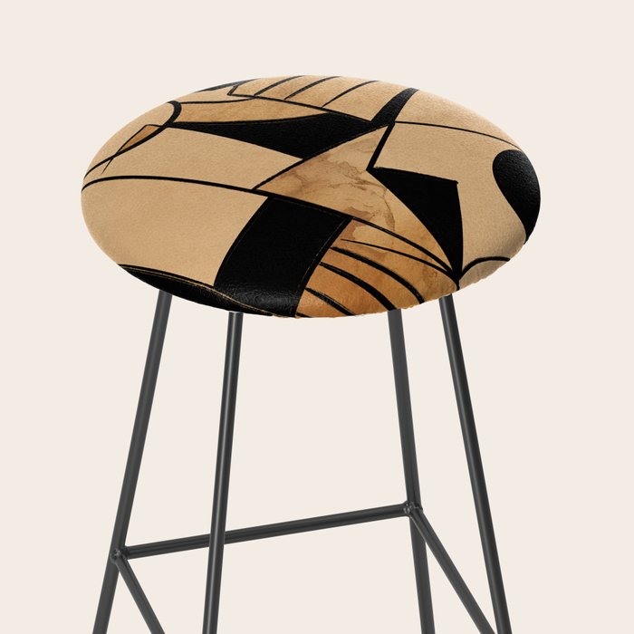 Abstract Line Shapes 9 Stool Gallery Image 2