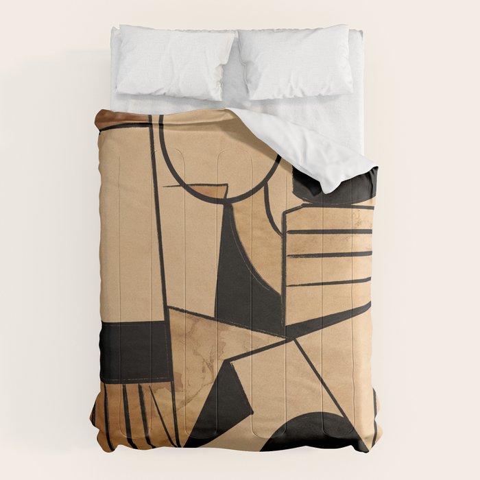 Abstract Line Shapes 9 Comforter Gallery Image 6
