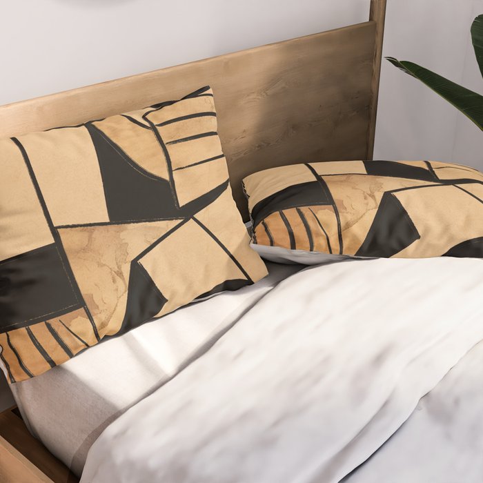 Abstract Line Shapes 9 Pillow Sham Gallery Image 2