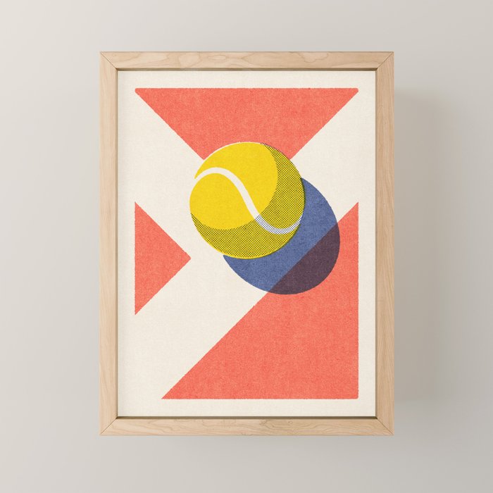 BALLS / Tennis - clay court II Mini Art Print Gallery Image 1