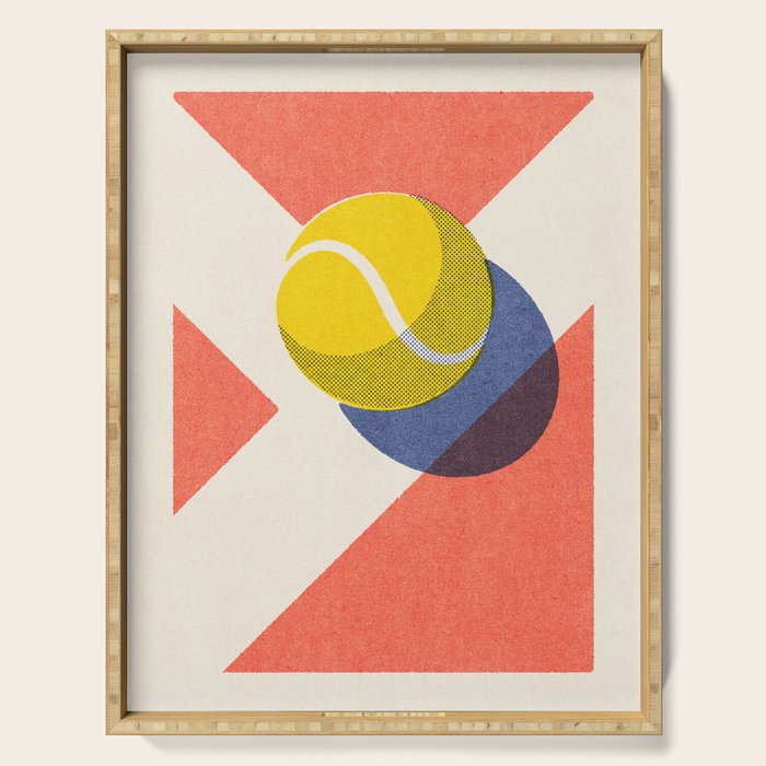 BALLS / Tennis - clay court II Serving Tray Gallery Image 1