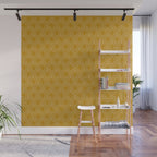 Dotted Scallop in Gold Wall Mural Gallery Image 1