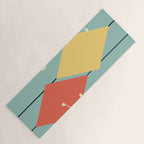 Mid Century Modern Diamonds 1960s colors Yoga Mat Gallery Image 1