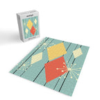 Mid Century Modern Diamonds 1960s colors Jigsaw Puzzle Gallery Image 2