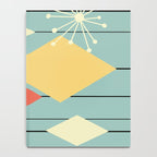 Mid Century Modern Diamonds 1960s colors Notebook Gallery Image 4