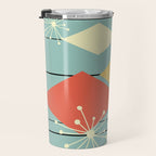 Mid Century Modern Diamonds 1960s colors Travel Mug Gallery Image 3