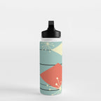 Mid Century Modern Diamonds 1960s colors Water Bottle Gallery Image 3
