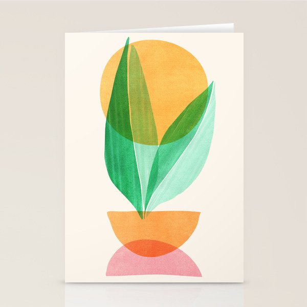 Summer Stack Abstract Plant Illustration Stationery Card Gallery Image 2