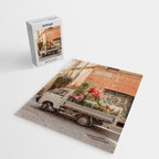 Rome cute van with lots of flowers | Roma street | Travel photography Jigsaw Puzzle Gallery Image 2