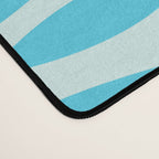 Coastal Ocean Fish Pattern in Blue Aqua Desk Mat Gallery Image 4