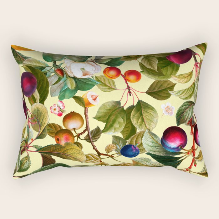 Vintage Fruit Pattern XXI Rectangular Pillow Gallery Image 1