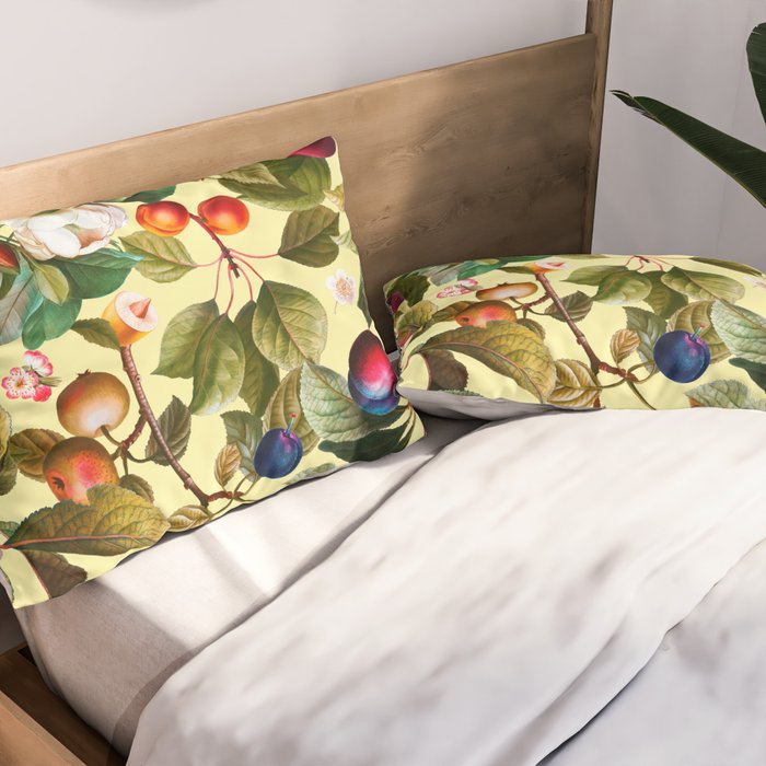 Vintage Fruit Pattern XXI Pillow Sham Gallery Image 2