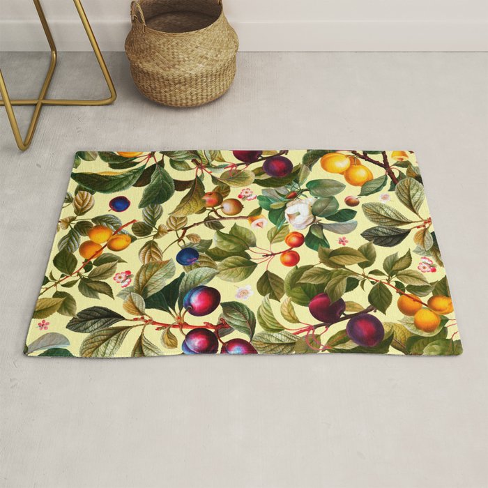 Vintage Fruit Pattern XXI Rug Gallery Image 1