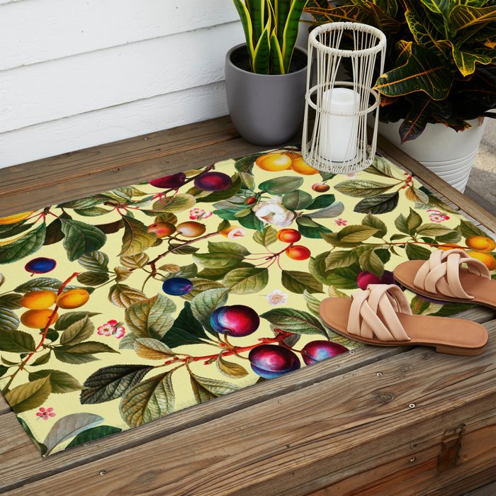 Vintage Fruit Pattern XXI Outdoor Rug Gallery Image 2