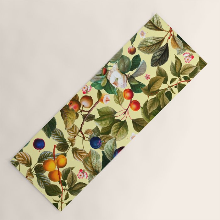Vintage Fruit Pattern XXI Yoga Mat Gallery Image 1