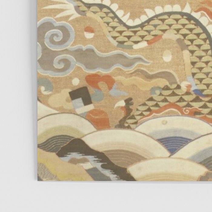 Antique 17th Century Golden Chinese Dragon Poster Gallery Image 3
