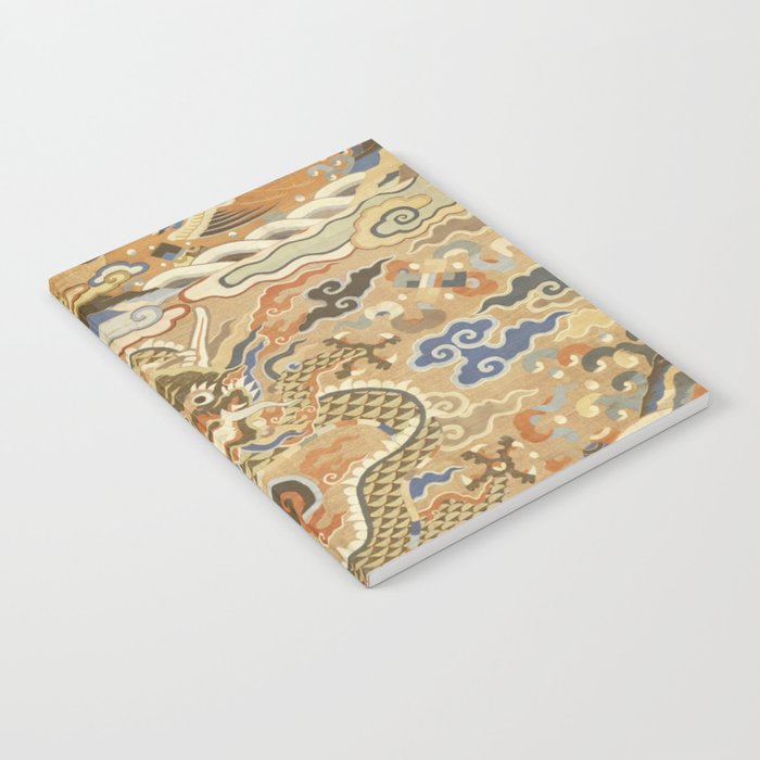Antique 17th Century Golden Chinese Dragon Notebook Gallery Image 2