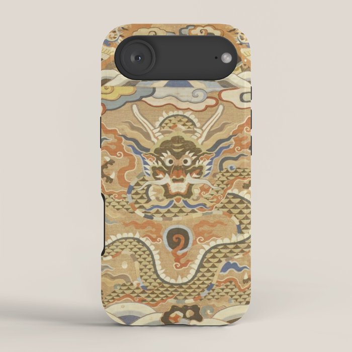 Antique 17th Century Golden Chinese Dragon iPhone Case Gallery Image 2