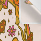 Mushroom Peace Sign Wall Tapestry Gallery Image 3