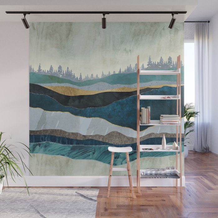 Turquoise Hills Wall Mural Gallery Image 1