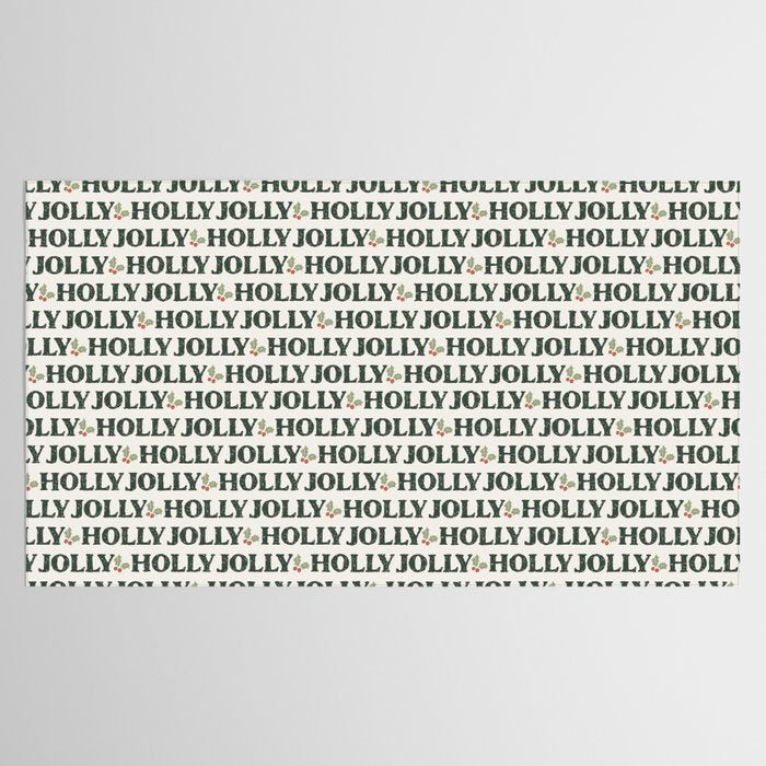 Holly Jolly Neutral Tablecloth Gallery Image 2