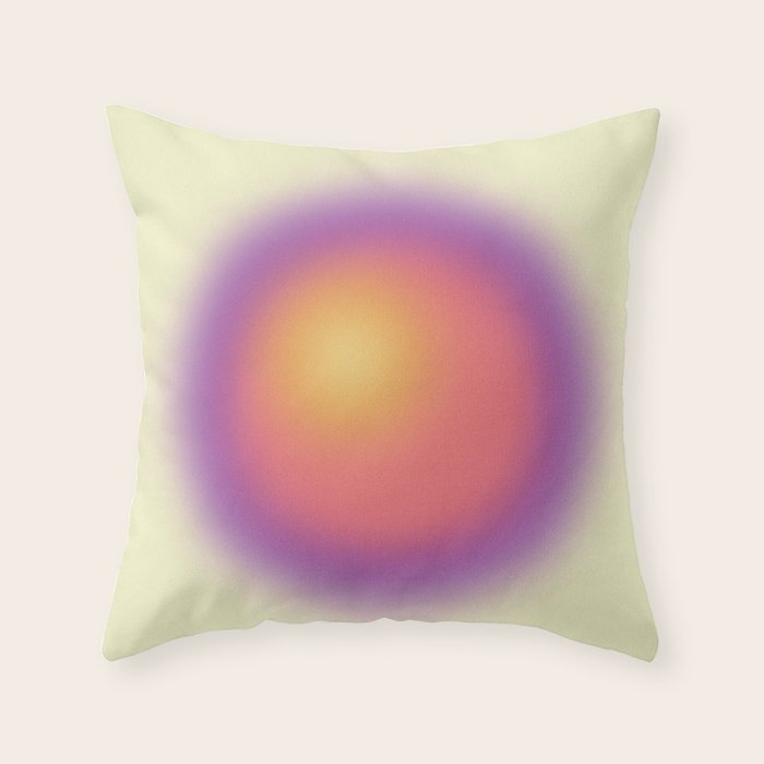 Body: Aura Gradient 02 Throw Pillow Gallery Image 1