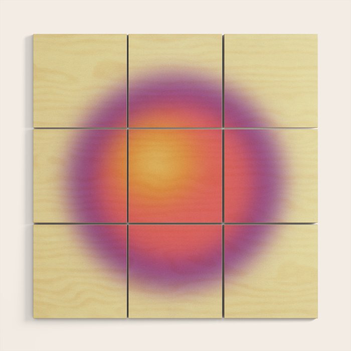 Body: Aura Gradient 02 Wood Wall Art Gallery Image 1