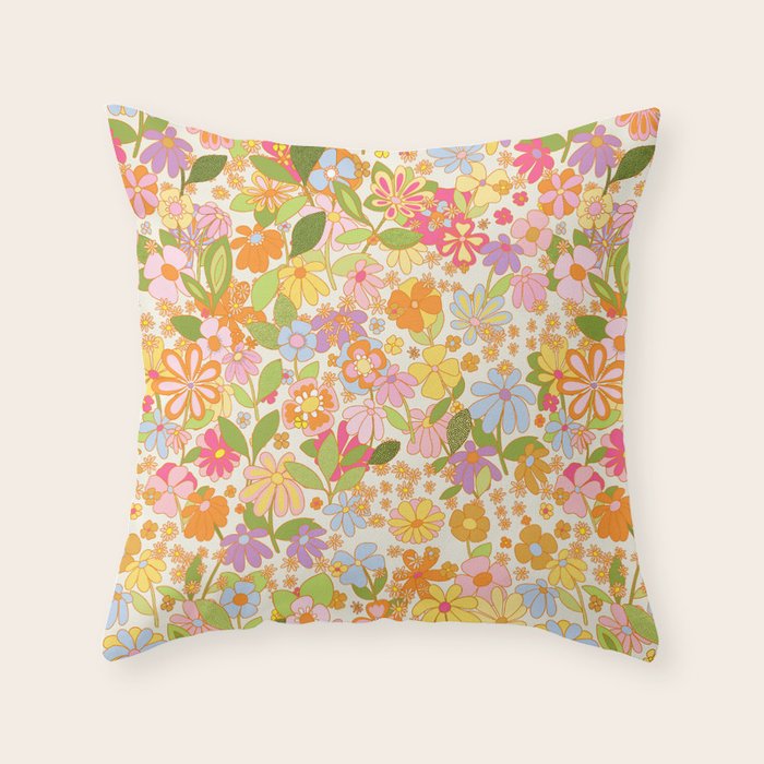 Nostalgia in the garden Throw Pillow Gallery Image 6