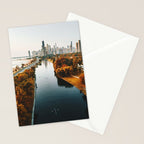 chicago aerial view Stationery Card Gallery Image 2