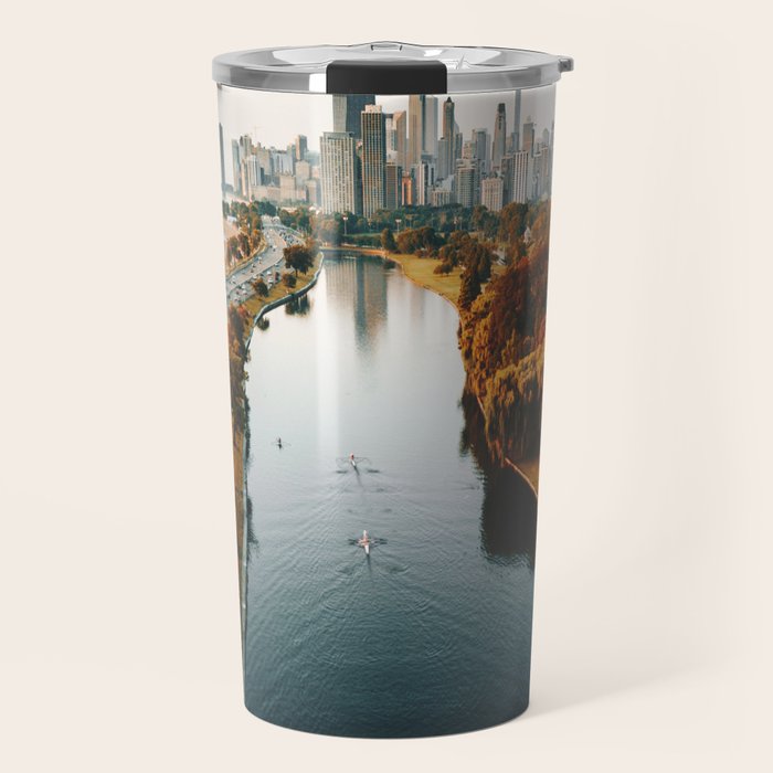 chicago aerial view Travel Mug Gallery Image 1