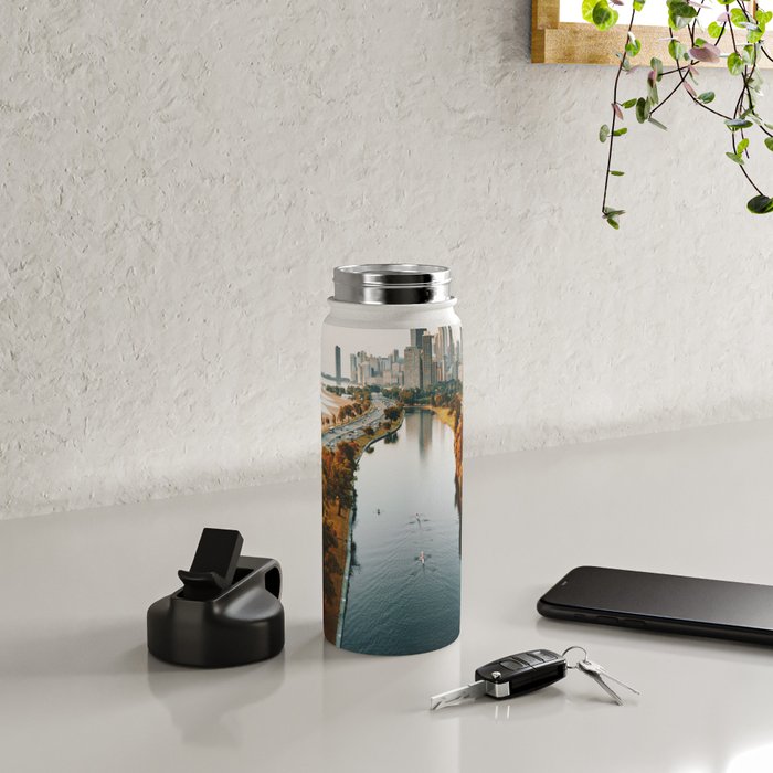 chicago aerial view Water Bottle Gallery Image 4