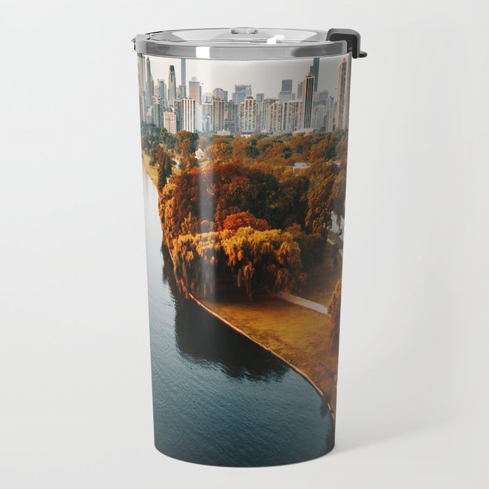 chicago aerial view Travel Mug Gallery Image 2