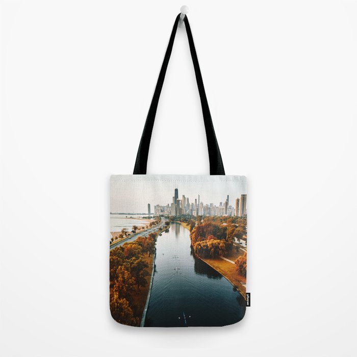 chicago aerial view Tote Bag Gallery Image 2