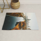 chicago aerial view Rug Gallery Image 1