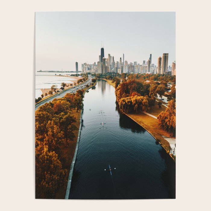 chicago aerial view Poster Gallery Image 4