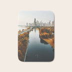chicago aerial view Bath Mat Gallery Image 1