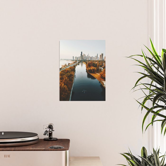 chicago aerial view Poster Gallery Image 2