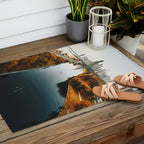 chicago aerial view Outdoor Rug Gallery Image 2