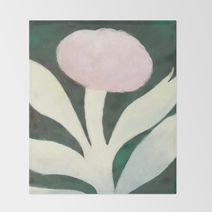 Moon flower Throw Blanket Gallery Image 2
