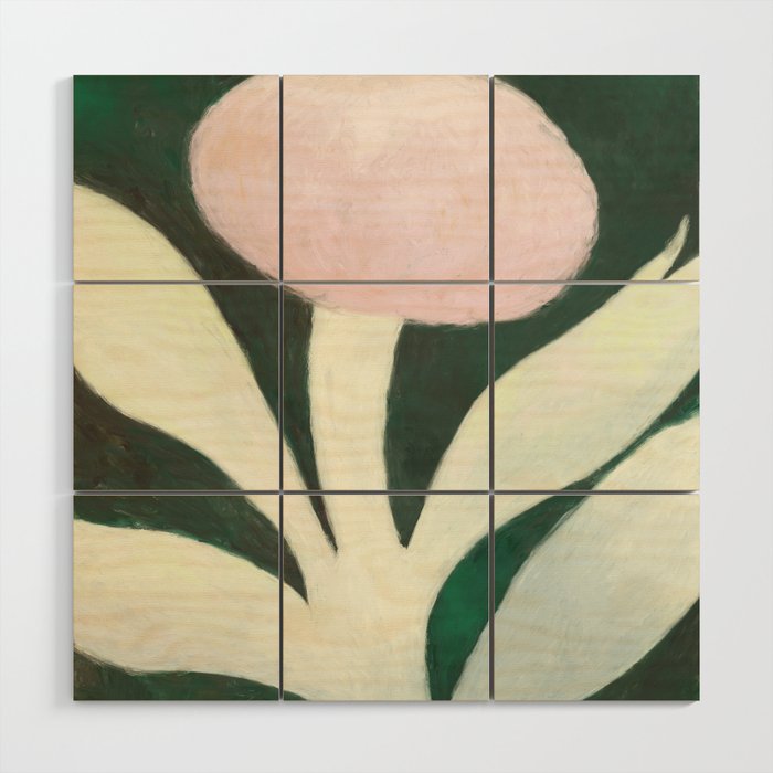 Moon flower Wood Wall Art Gallery Image 1