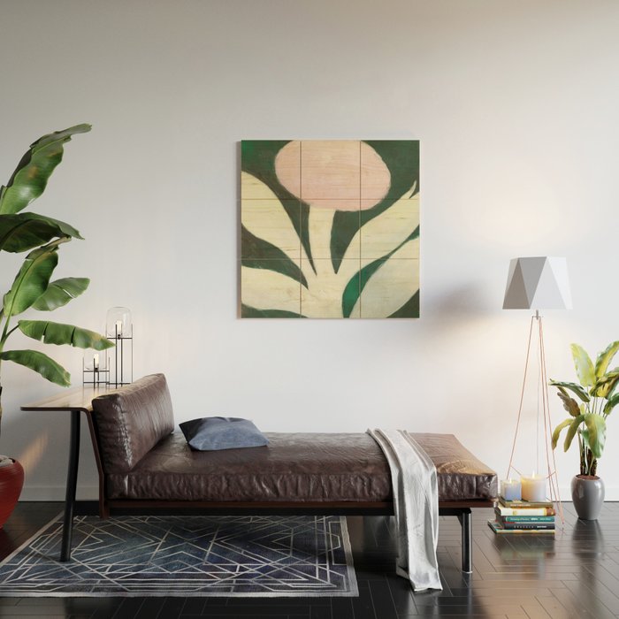 Moon flower Wood Wall Art Gallery Image 2