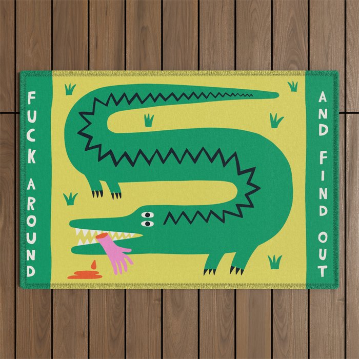 Fuck Around & Find Out Outdoor Rug Gallery Image 1