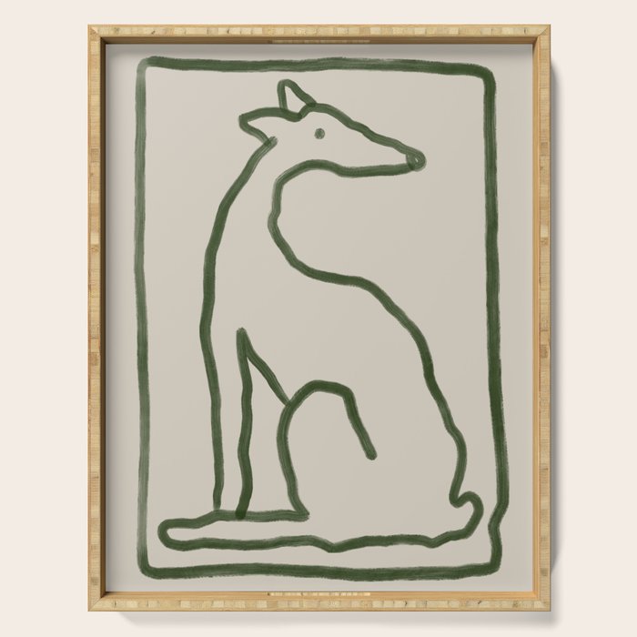 The Dog Waits Serving Tray Gallery Image 1