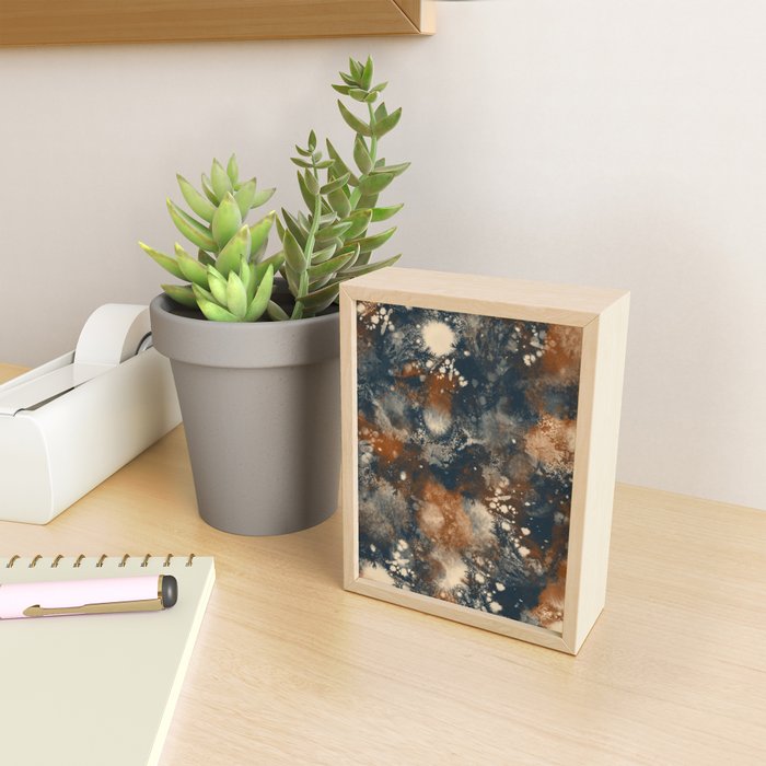 Earth watercolor splashes Mini Art Print Gallery Image 2