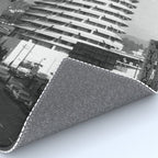 Capital Records Building, Los Angeles, California black and white photograph / black and white photography Rug Gallery Image 4