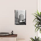 Capital Records Building, Los Angeles, California black and white photograph / black and white photography Poster Gallery Image 2