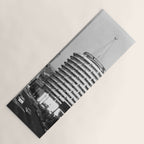 Capital Records Building, Los Angeles, California black and white photograph / black and white photography Yoga Mat Gallery Image 1